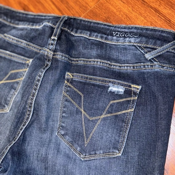 VIGOSS WOMEN’S SHORTS 31” Waist CUT OFF THE CHELSEA SKINNY FIT JEANS - Picture 3 of 4